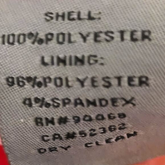 Vera Wang Red Chiffon Sweetheart Neckline Fit & Flare Ruched Cocktail Dress, S - Picture 9 of 9